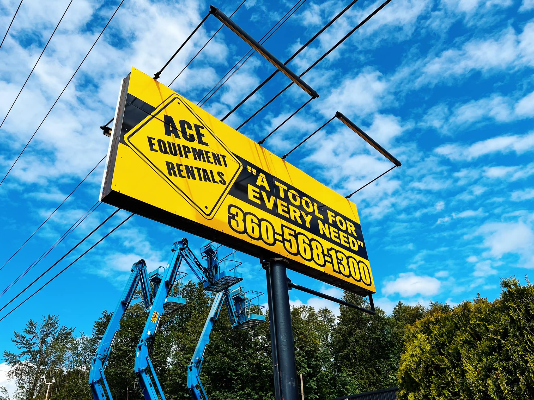 ace equipment rentals billboard