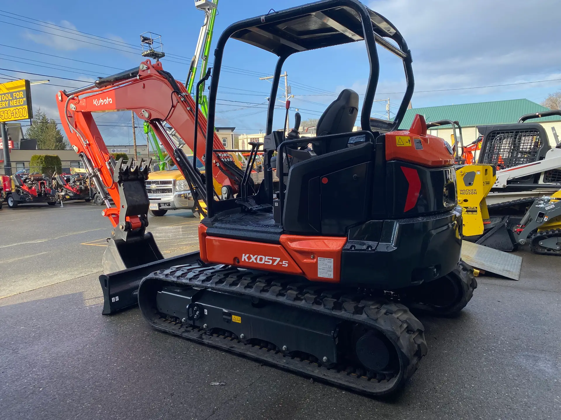 image of a mini excavator for rent