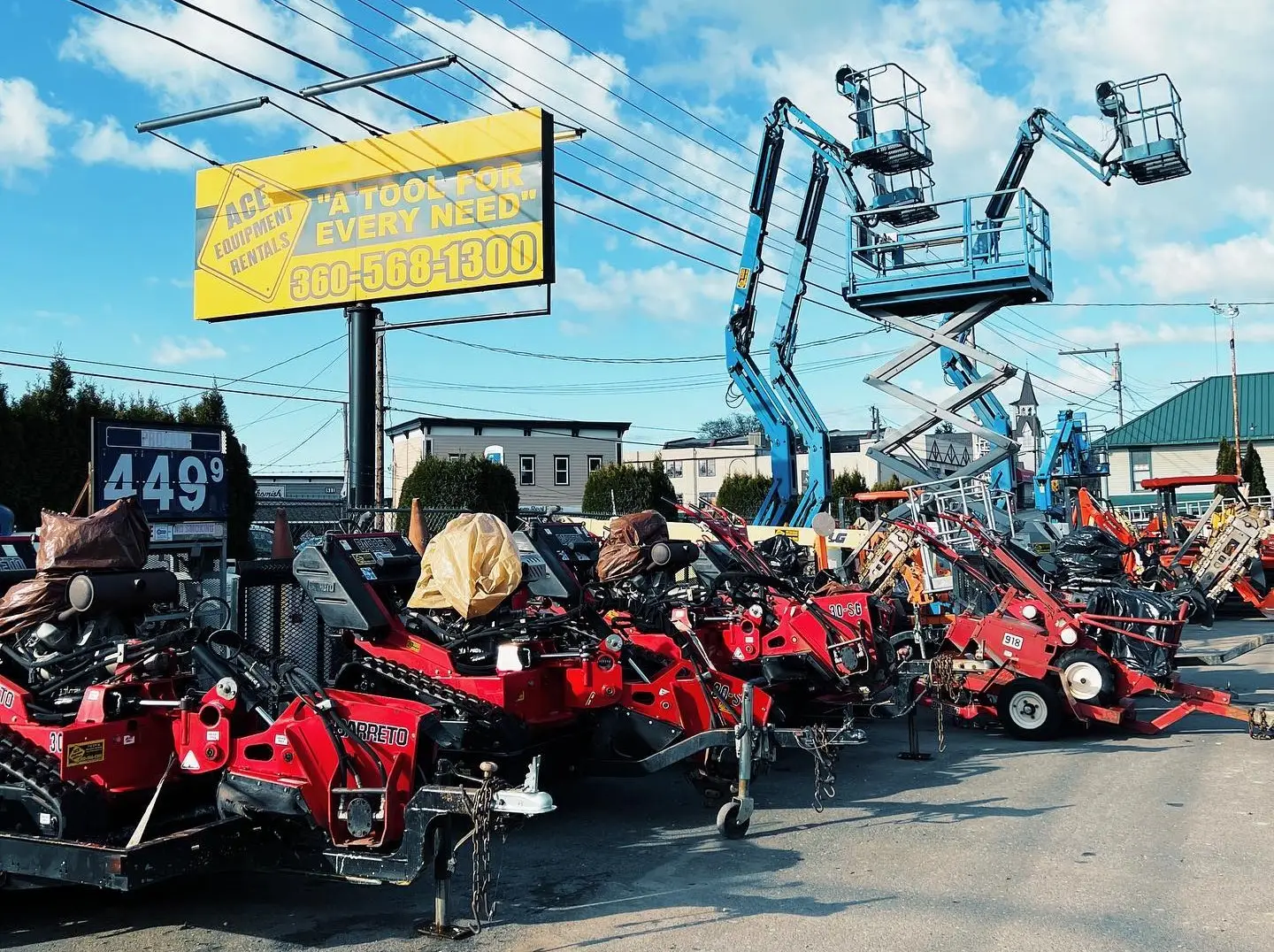 ace equipment rentals track loaders and aerial lift equipment